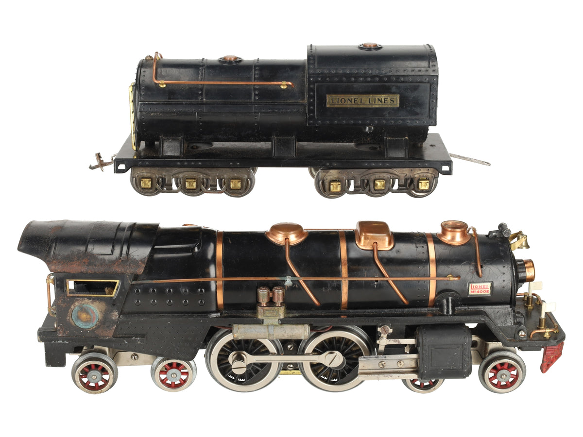 Lionel 400E Vintage Standard Gauge 4-4-4 Steam Locomotive & Tender/Box