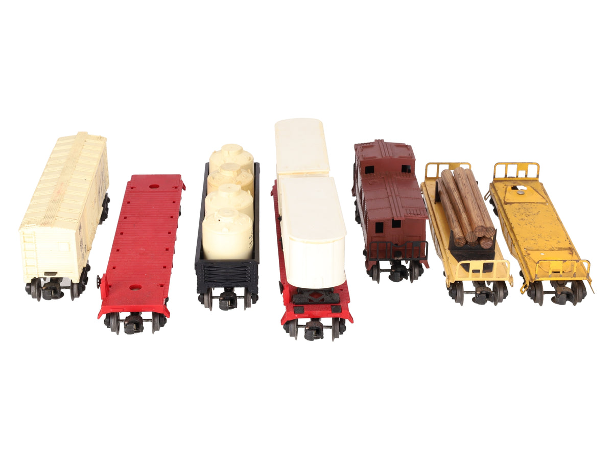 Lionel Vintage O Gauge Train Cars 6111, 6111, 6112, 6014, 6017, 6800, 6430 [7] VG