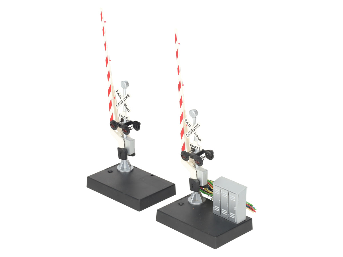 Z-Stuff DZ-1010 O Crossing Gate & Signal Pair W/Block Signal Detectors EX/Box