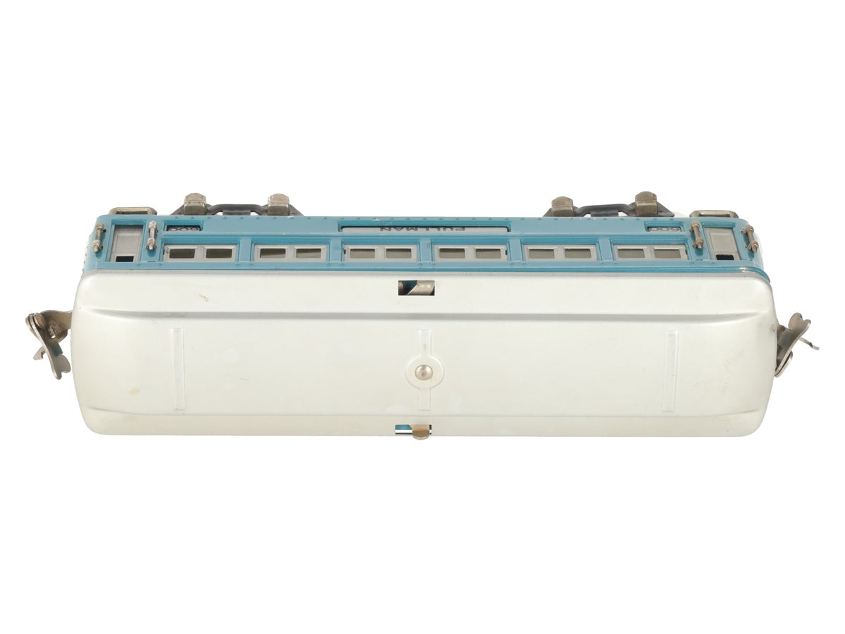 Lionel 600 Vintage O Prewar Blue Tinplate Pullman Coach Car VG