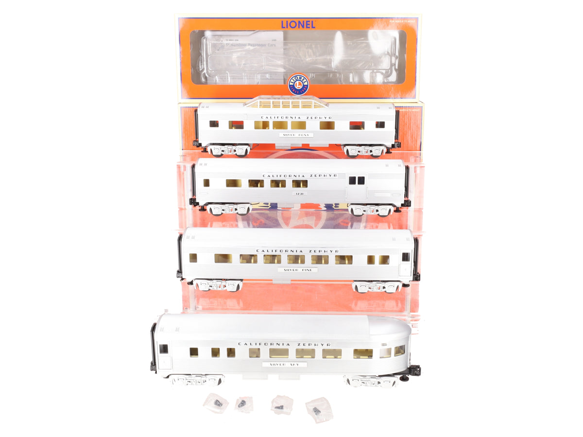 Lionel 6-25156 O Gauge California Zephyr Streamliner Passenger Cars (Set of 4) LN/Box