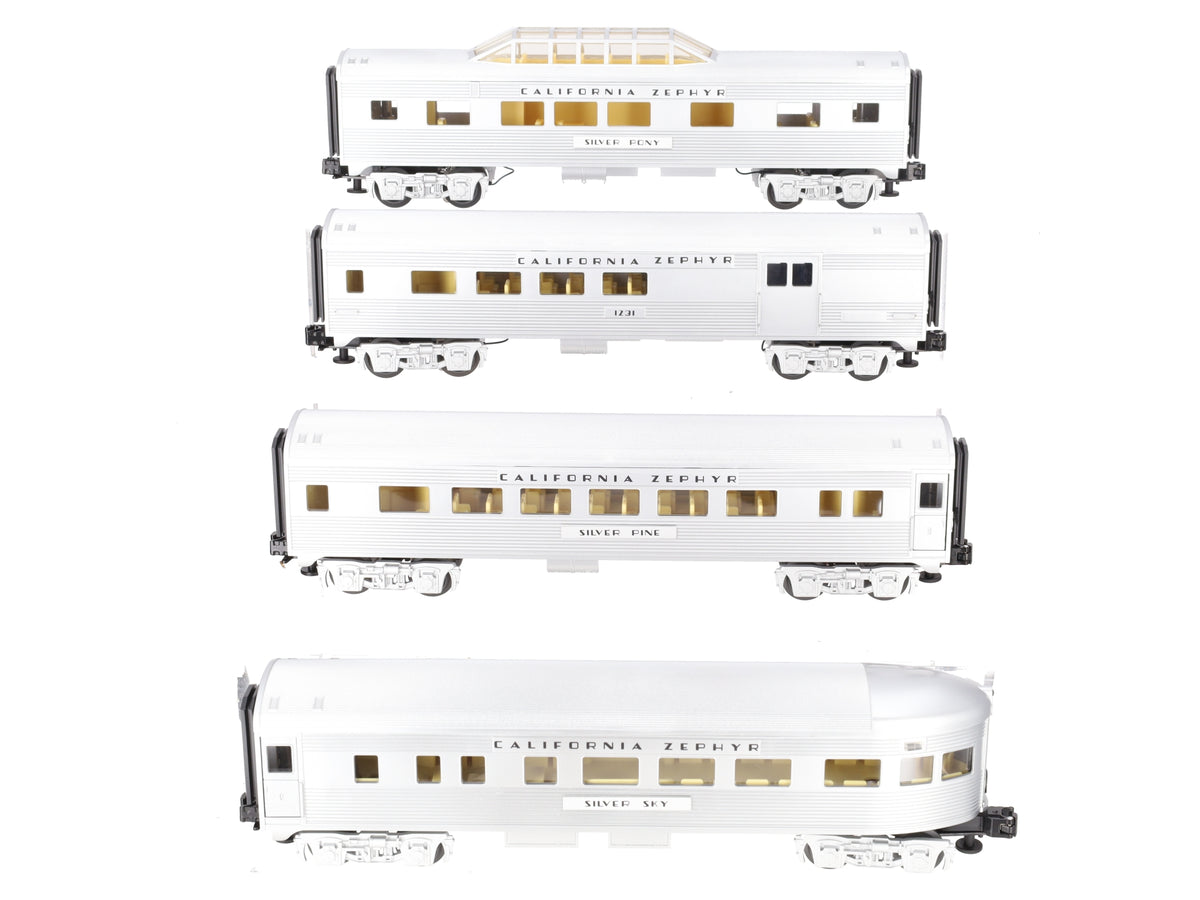 Lionel 6-25156 O Gauge California Zephyr Streamliner Passenger Cars (Set of 4) LN/Box