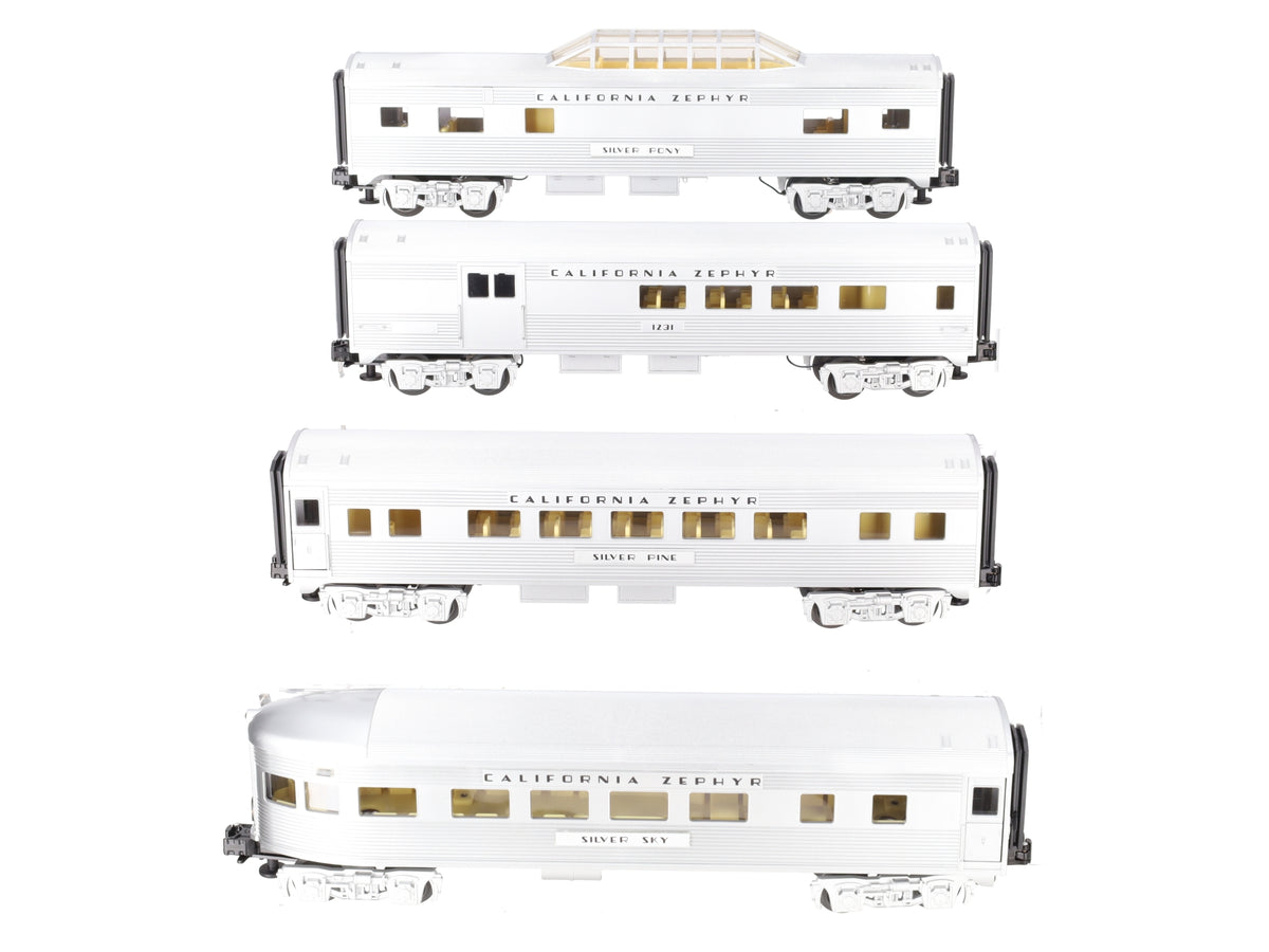 Lionel 6-25156 O Gauge California Zephyr Streamliner Passenger Cars (Set of 4) LN/Box