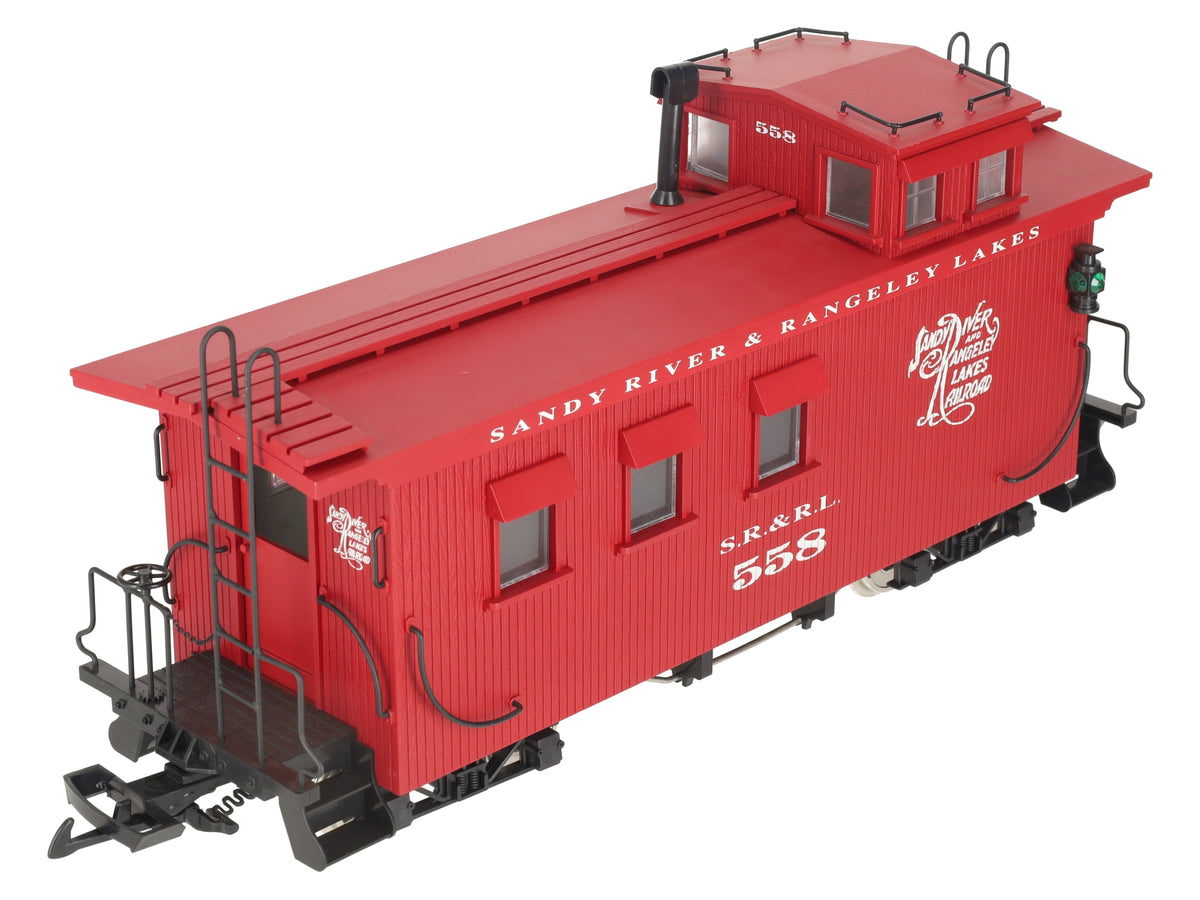 USA Trains 12003 Sandy River Rangley Lake Wood Caboose #558 (Metal Wheels) EX/Box