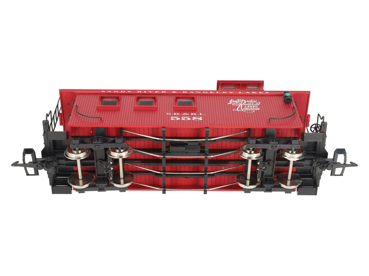 USA Trains 12003 Sandy River Rangley Lake Wood Caboose #558 (Metal Wheels) EX/Box