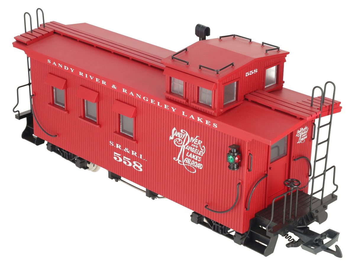 USA Trains 12003 Sandy River Rangley Lake Wood Caboose #558 (Metal Wheels) EX/Box