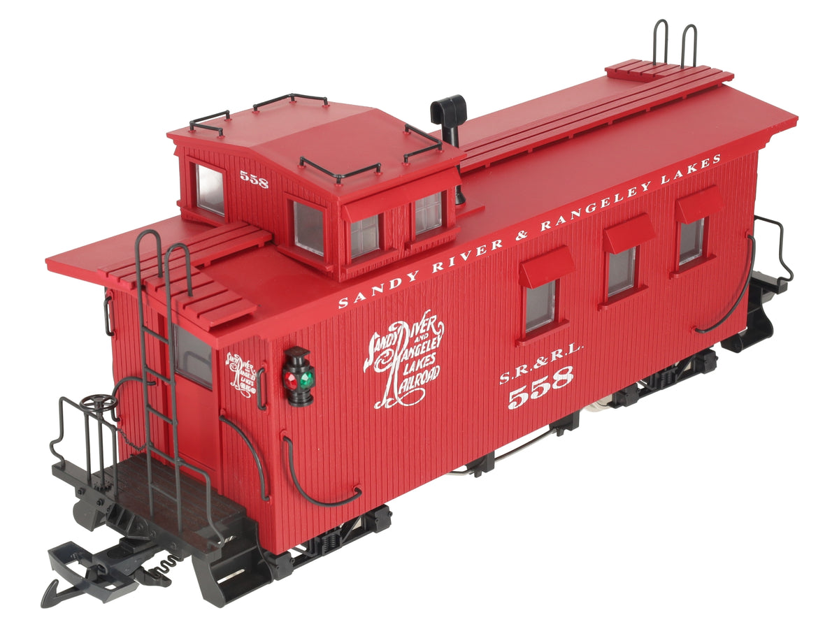 USA Trains 12003 Sandy River Rangley Lake Wood Caboose #558 (Metal Wheels) EX/Box