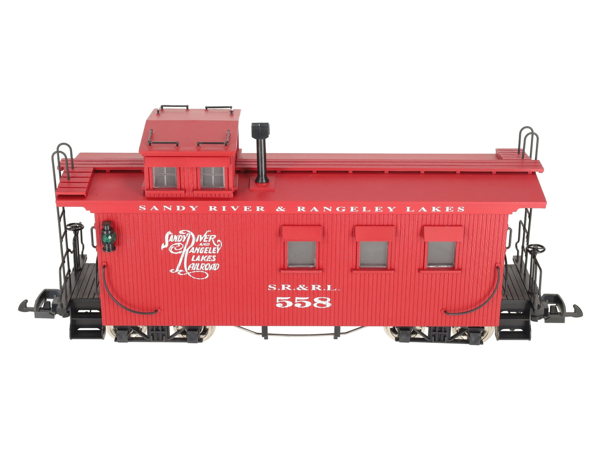 USA Trains 12003 Sandy River Rangley Lake Wood Caboose #558 (Metal Wheels) EX/Box
