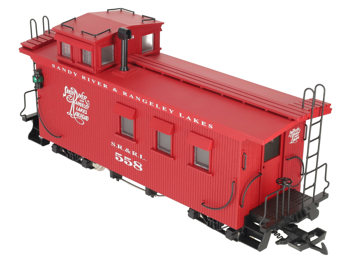 USA Trains 12003 Sandy River Rangley Lake Wood Caboose #558 (Metal Wheels) EX/Box