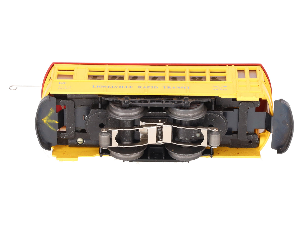 Lionel 60 Vintage O Lionelville Motorized Rapid Transit Trolley VG/Box