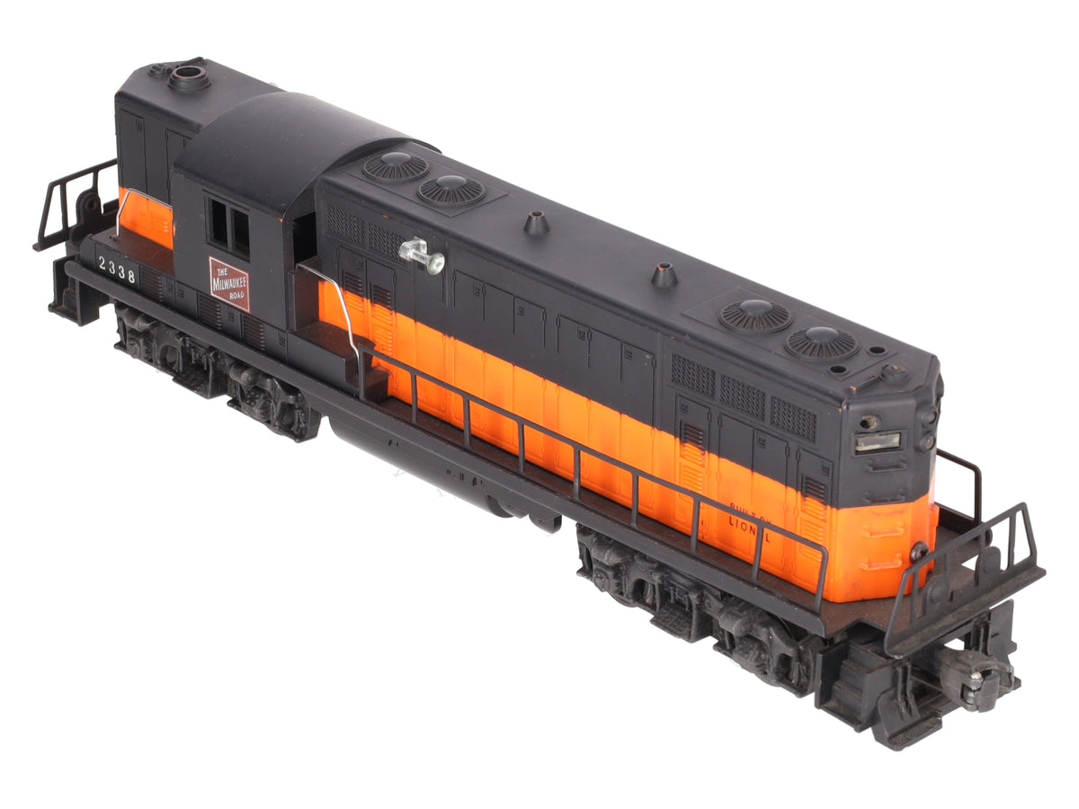 Lionel 2338 Vintage O Gauge Milwaukee Road Powered GP-7 Diesel Locomotive VG