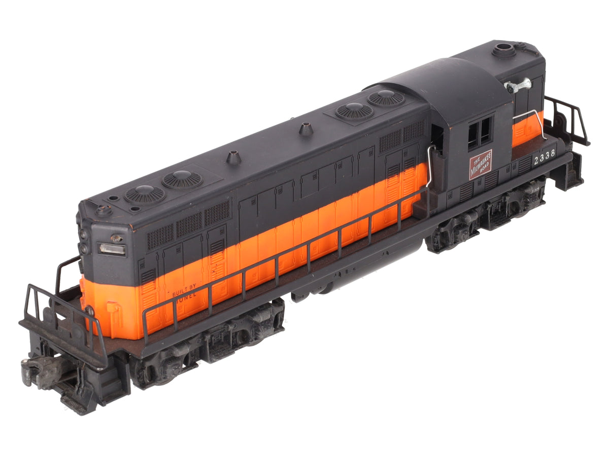 Lionel 2338 Vintage O Gauge Milwaukee Road Powered GP-7 Diesel Locomotive VG