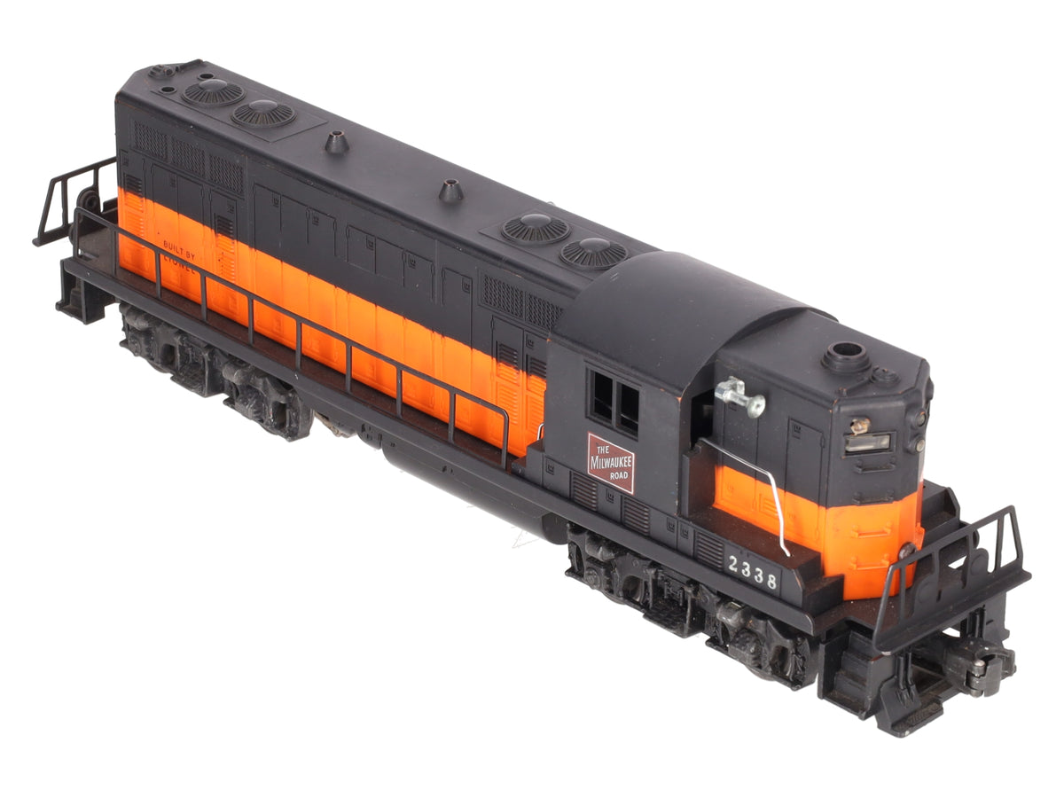 Lionel 2338 Vintage O Gauge Milwaukee Road Powered GP-7 Diesel Locomotive VG