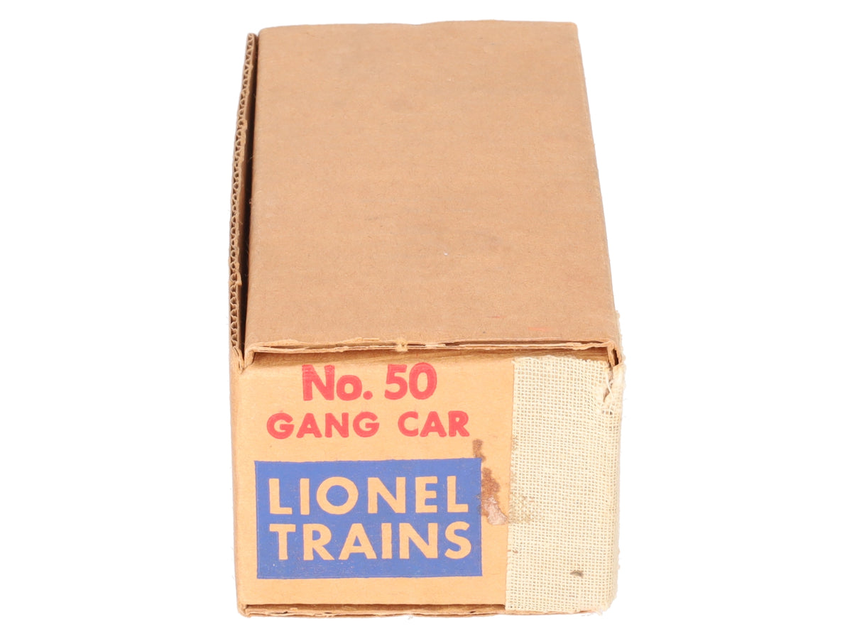 Lionel 50 Vintage O Motorized Gang Car VG/Box