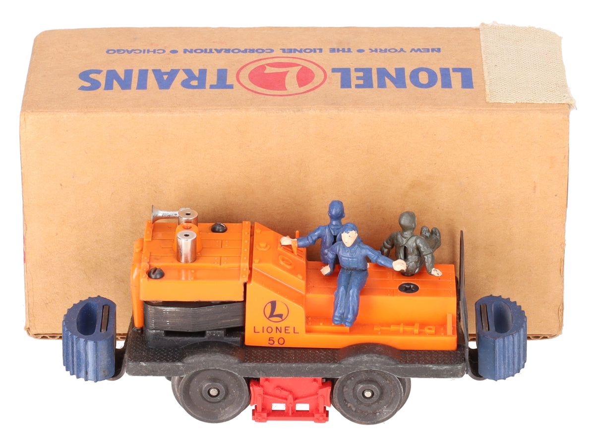 Lionel 50 Vintage O Motorized Gang Car VG/Box