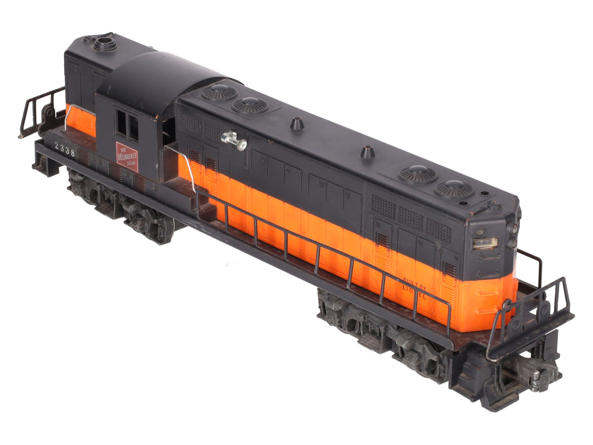 Lionel 2338 Vintage O Gauge Milwaukee Road Powered GP-7 Diesel Locomotive VG