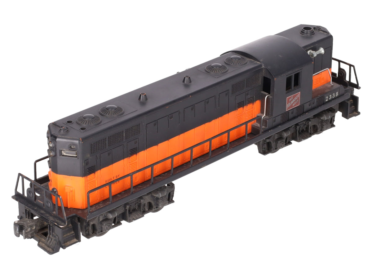 Lionel 2338 Vintage O Gauge Milwaukee Road Powered GP-7 Diesel Locomotive VG