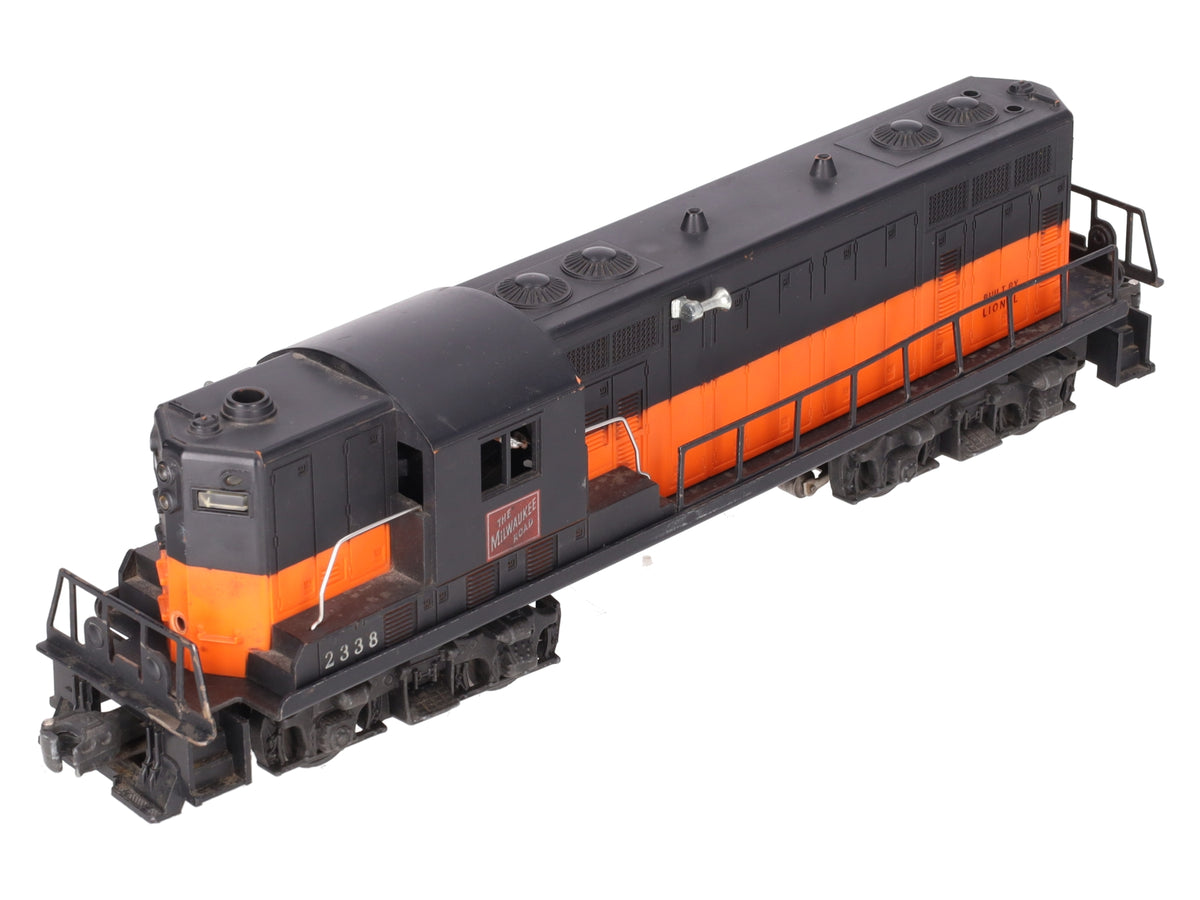 Lionel 2338 Vintage O Gauge Milwaukee Road Powered GP-7 Diesel Locomotive VG