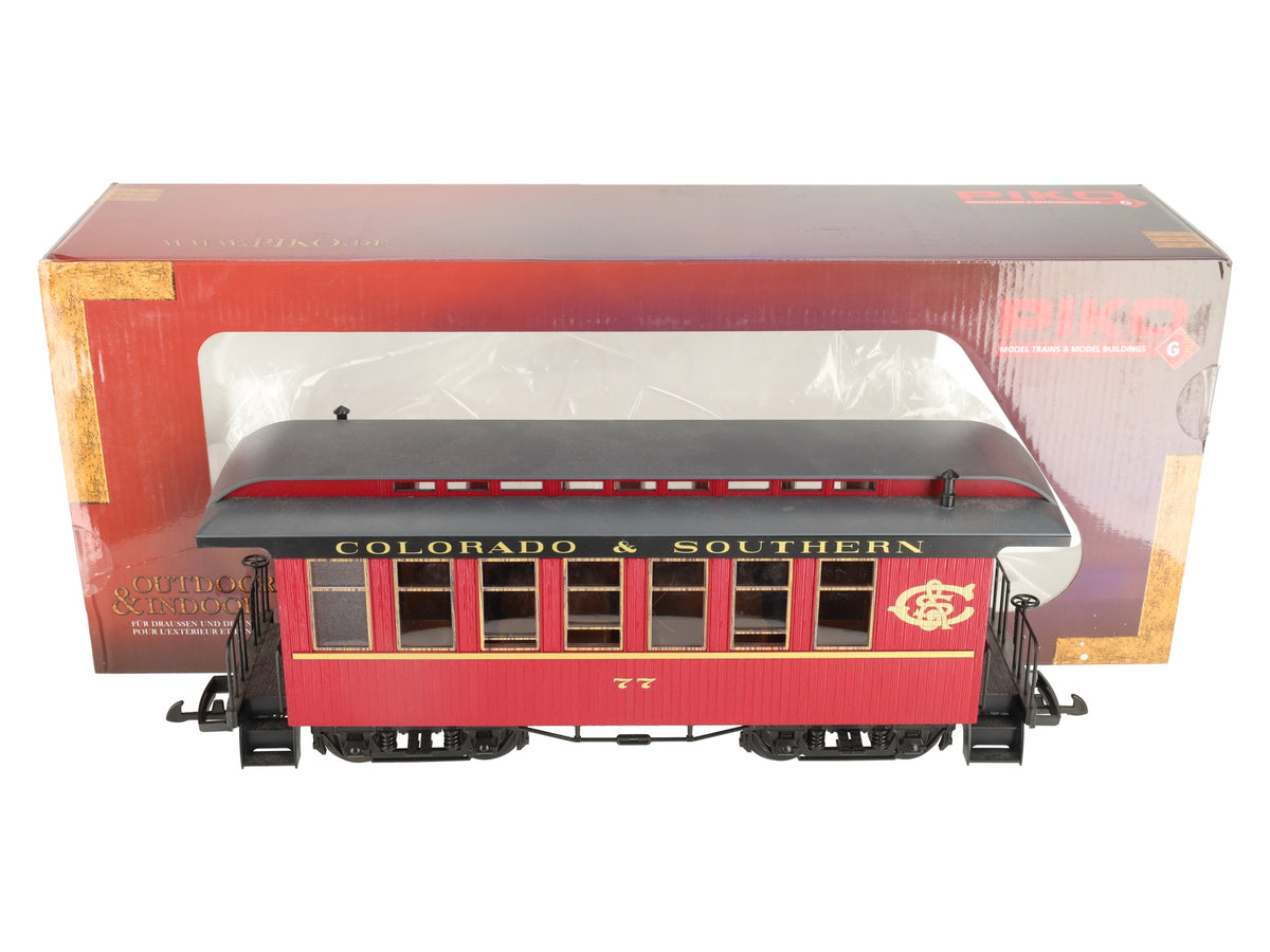 Piko 38661 G Scale Colorado and Southern Wood Coach #77 EX/Box