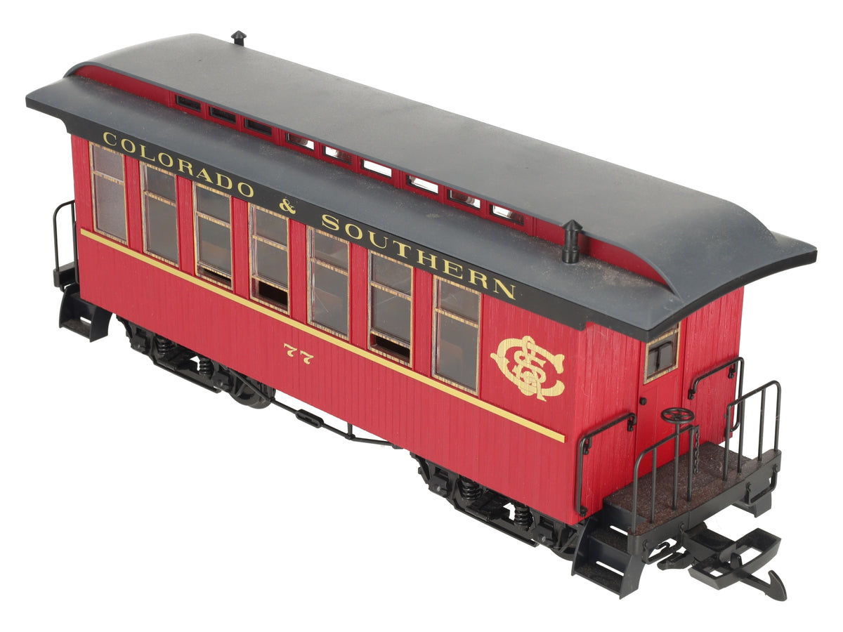 Piko 38661 G Scale Colorado and Southern Wood Coach #77 EX/Box