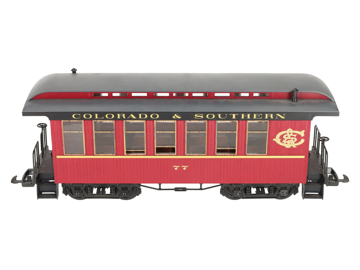 Piko 38661 G Scale Colorado and Southern Wood Coach #77 EX/Box