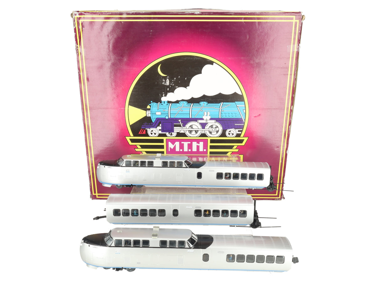 MTH 20-20346-1 O Gauge New Haven Turbotrain Passenger Set w/Proto-Sound 3.0 EX/Box
