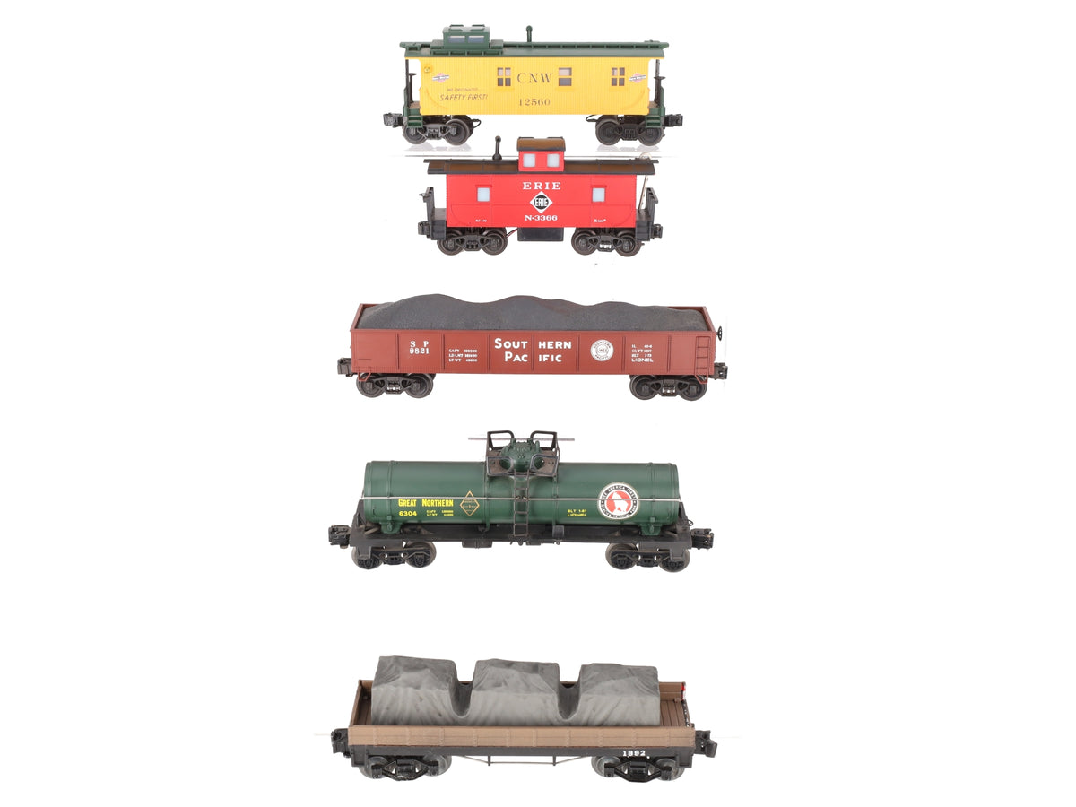 Lionel O Gauge Assorted Freight Cars [5] VG