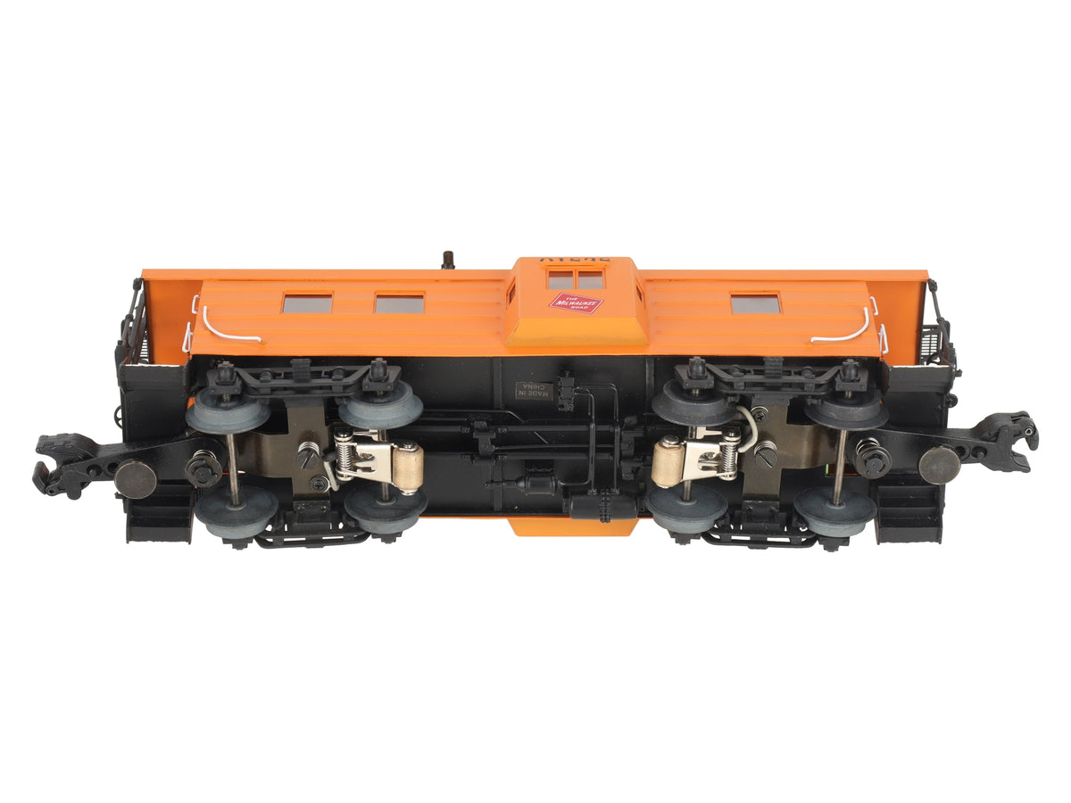 Weaver G2021L O BRASS Milwaukee Road Ribbed Side Brass Caboose #01838 (3-Rail) EX/Box