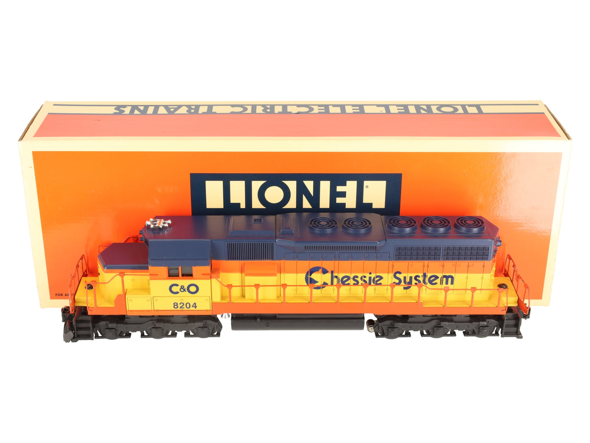Lionel 6-18204 O Gauge Chessie System SD40 Non-Powered Diesel Locomotive #8204 EX/Box