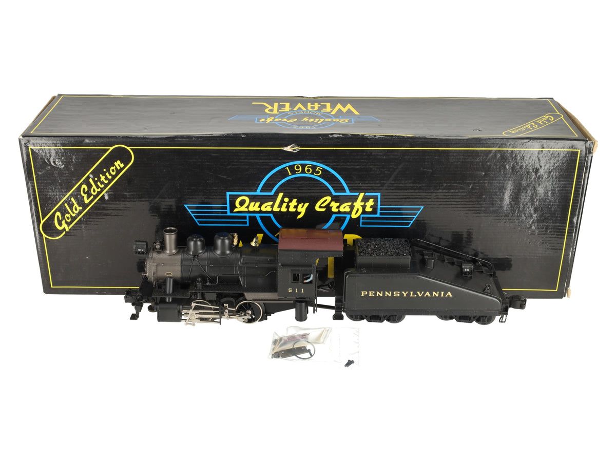 Weaver 511X O Brass PRR A-5 0-4-0 Steam Locomotive & Tender #511 (3 Rail) EX/Box