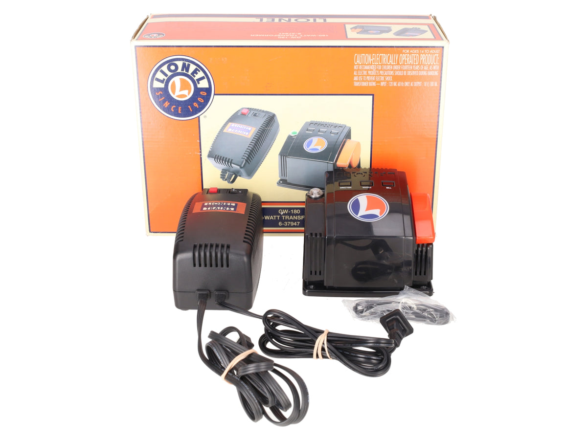 Lionel 6-37947 O Gauge GW-180 180 Watt Transformer EX/Box