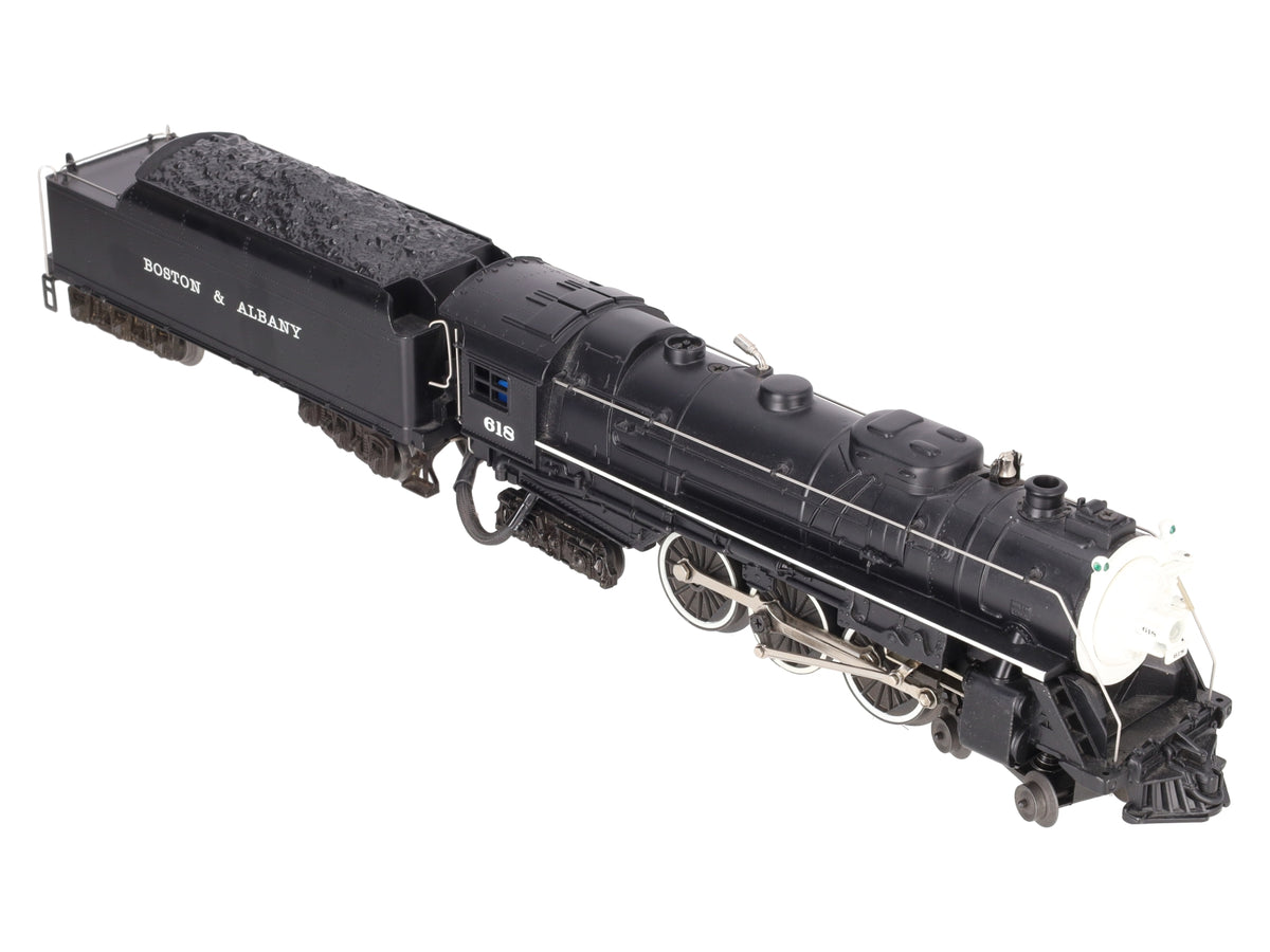 Lionel 6-18042 O Gauge B&A Hudson 4-6-4 Steam Locomotive & Tender #618 w/RS II EX/Box