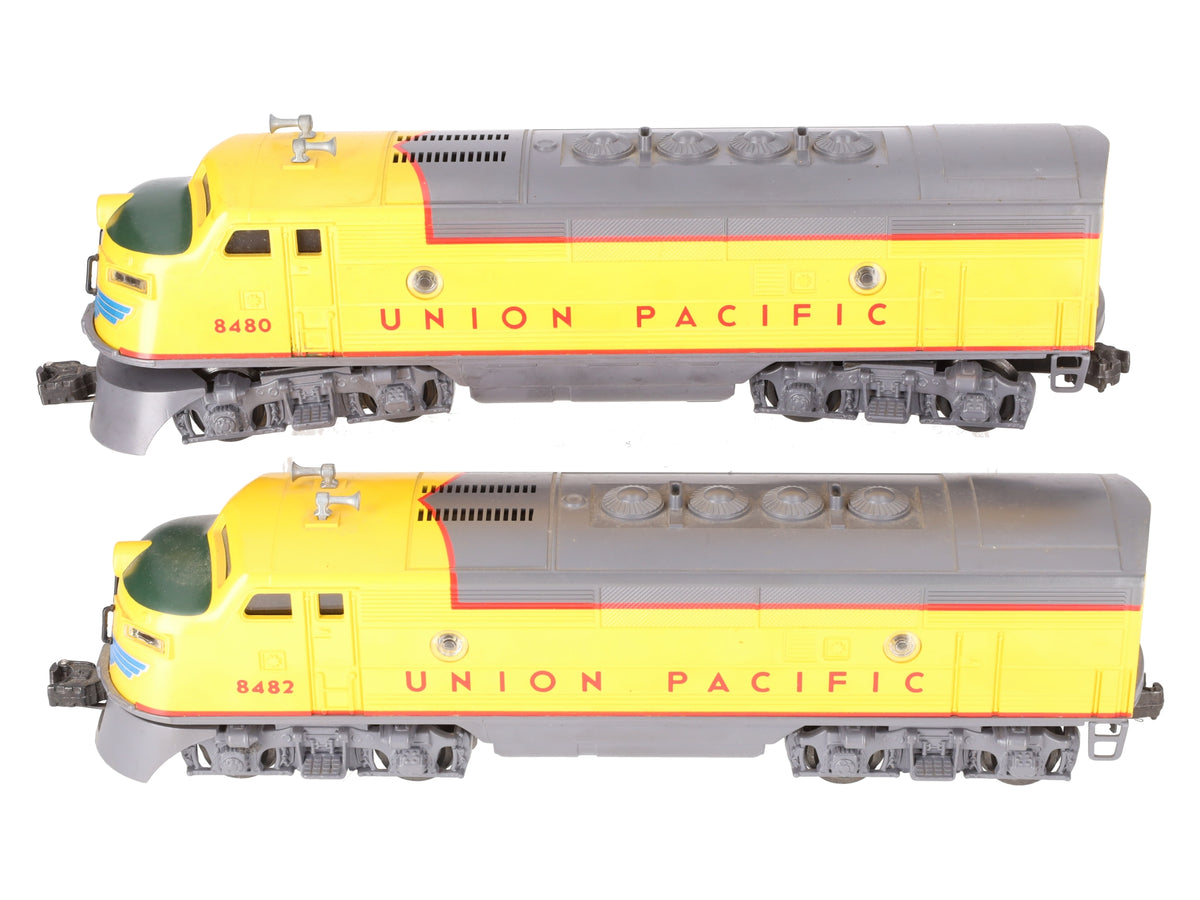 Lionel 6-8480 O Union Pacific Powered and Dummy F3 AA Diesel Set #8480/8482 VG/Box