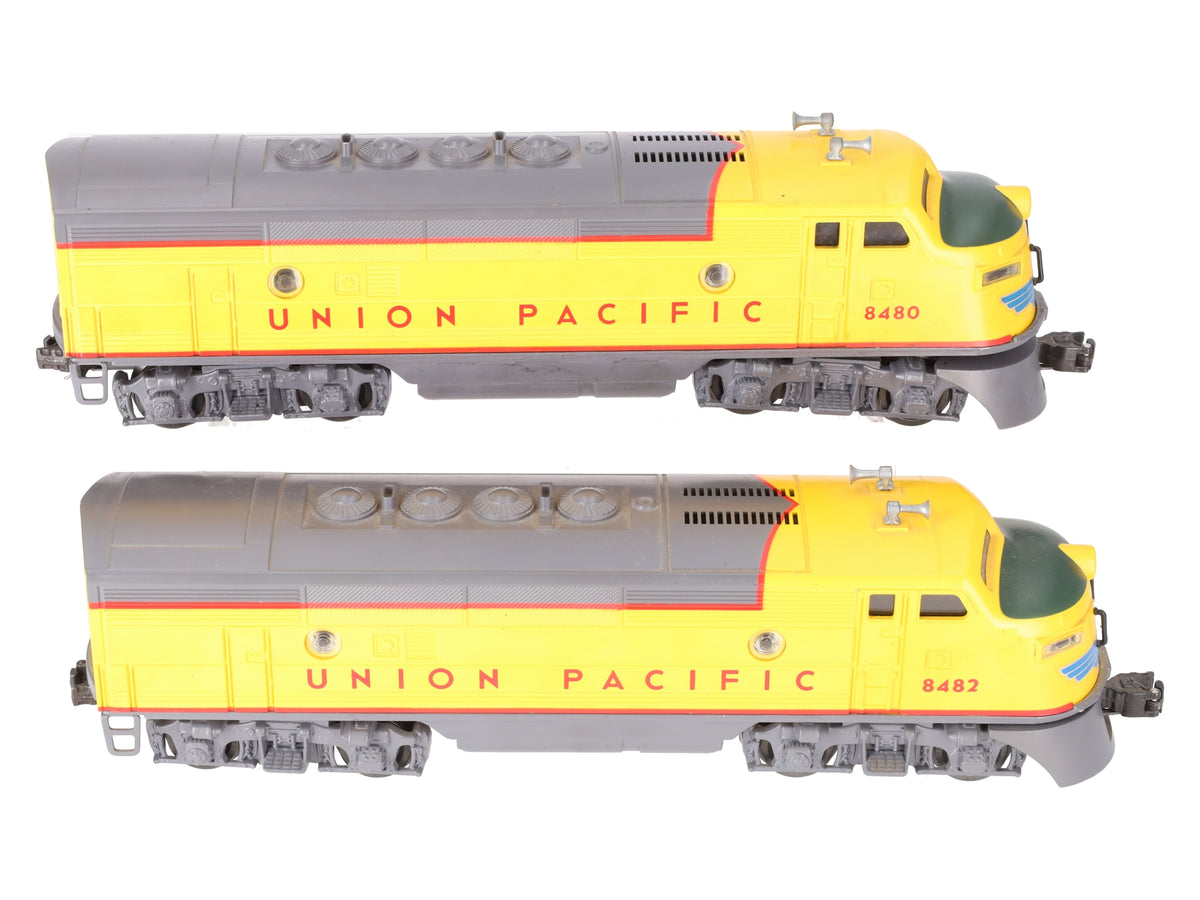 Lionel 6-8480 O Union Pacific Powered and Dummy F3 AA Diesel Set #8480/8482 VG/Box