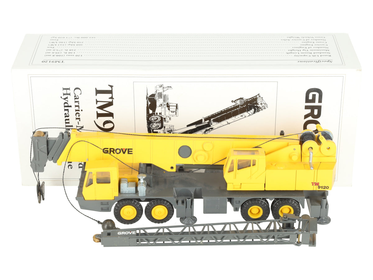 Grove Worldwide Diecast TM9120 10.5" Long Carrier Mounted Hydraulic Crane EX/Box