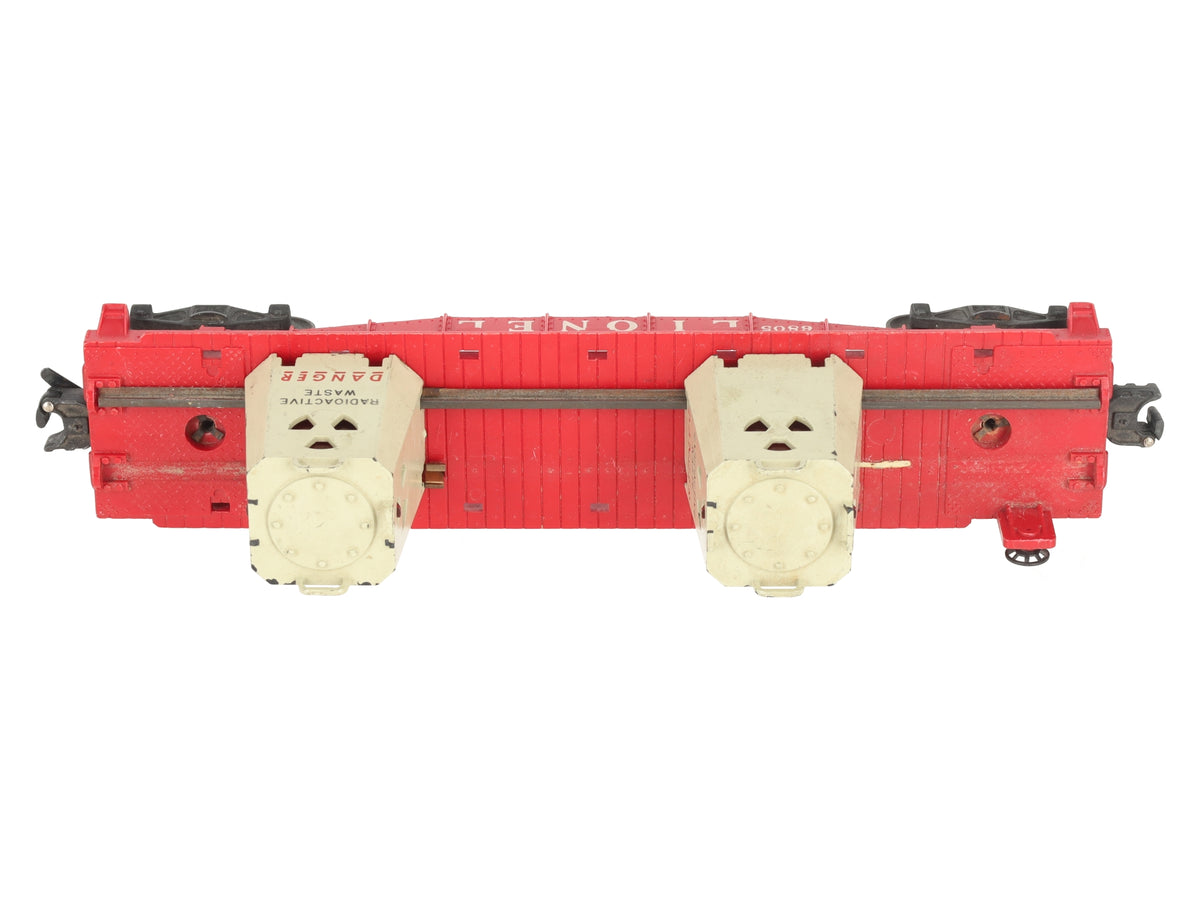 Lionel 6805 Vintage O Radioactive Atomic Disposal Flatcar VG