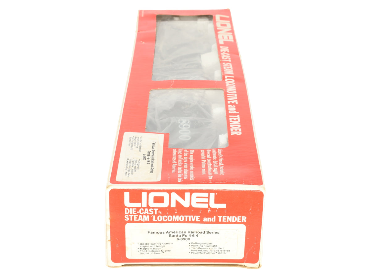 Lionel 6-8900 O Gauge ATSF 4-6-4 Steam Locomotive & Tender #8900 EX/Box