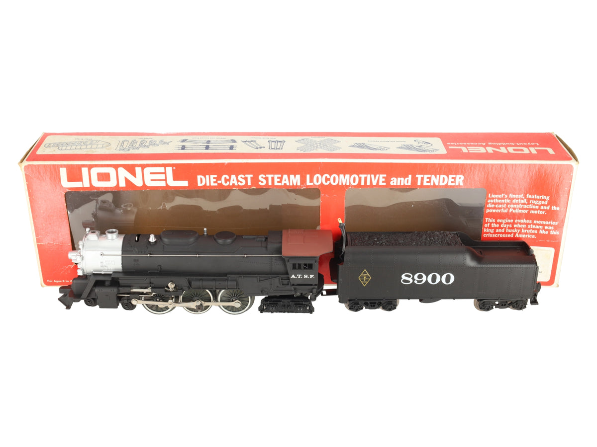 Lionel 6-8900 O Gauge ATSF 4-6-4 Steam Locomotive & Tender #8900 EX/Box