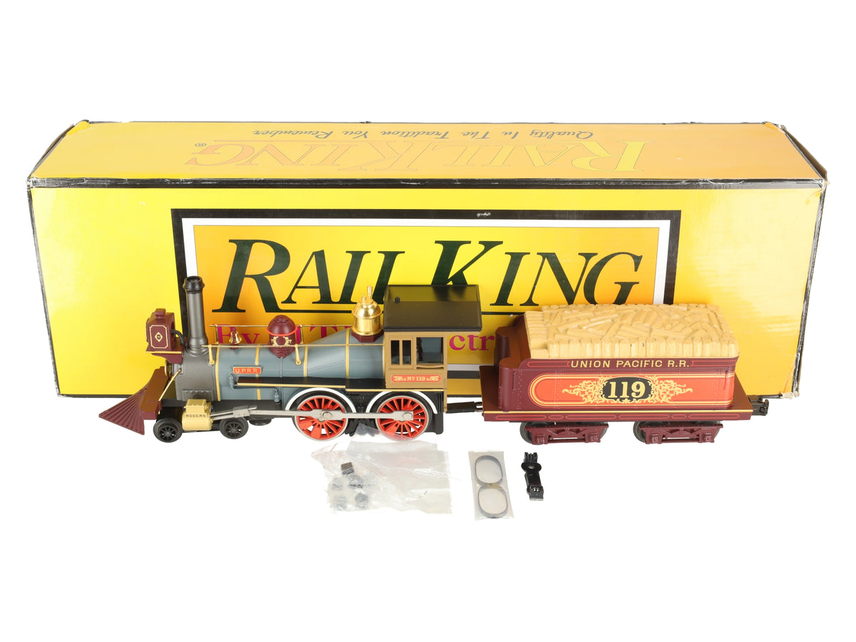 MTH 30-1807-1 O Union Pacific 4-4-0 General Steam Locomotive #119 w/ PS3 EX/Box