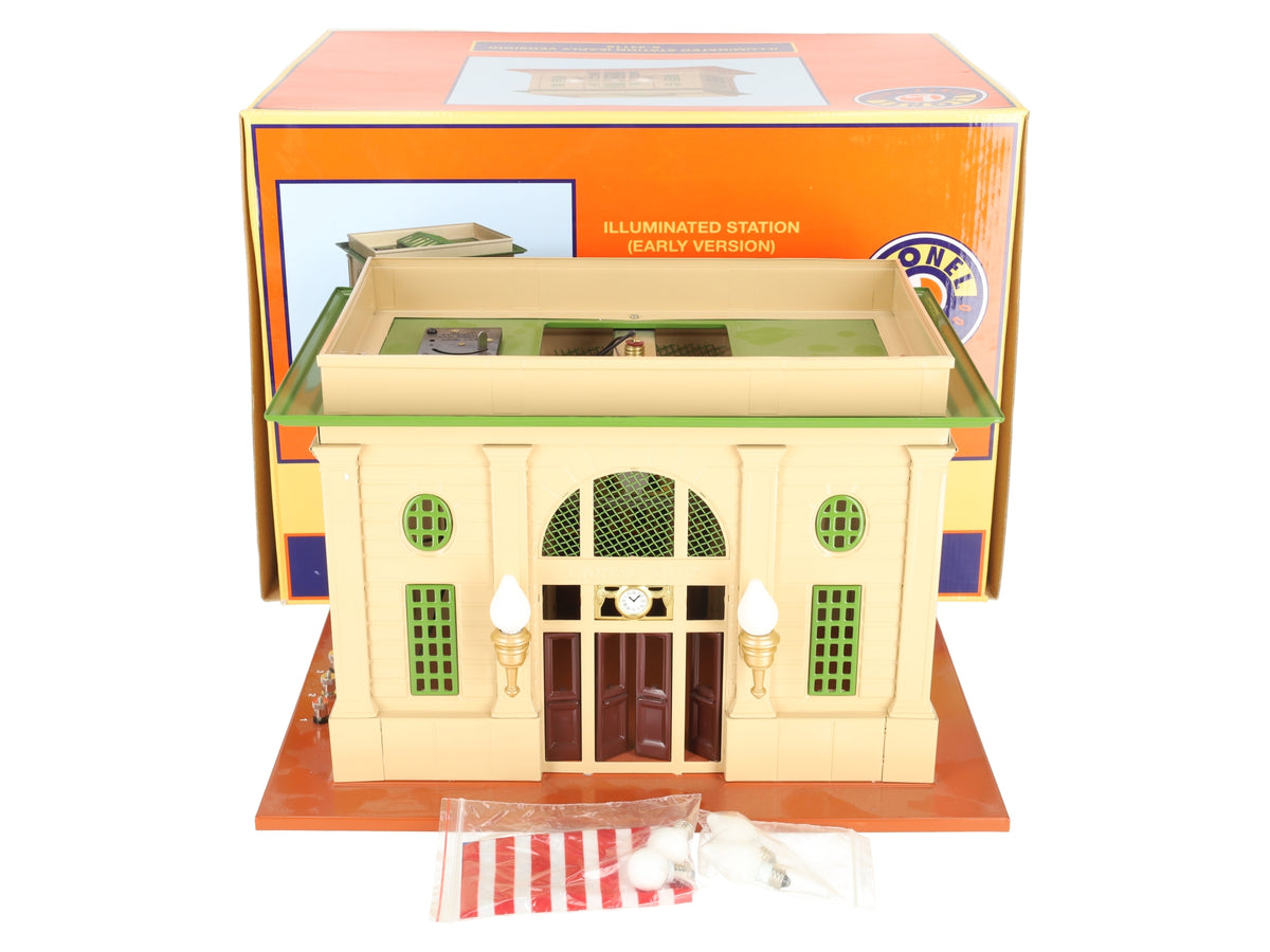 Lionel 6-34118 O Illuminated Station (Early Version) VG/Box