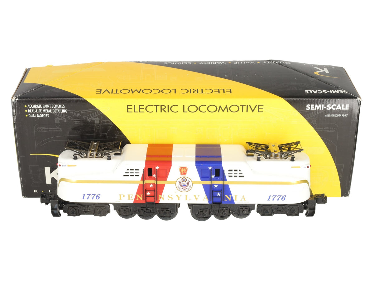 K-Line K2780-1776 O Gauge Pennsylvania Patriotic GG-1 Electric Locomotive #1776 EX/Box