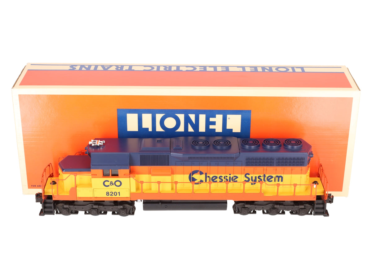 Lionel 6-18201 O Gauge C&O Chessie SD-40 Diesel Locomotive W/ Horn #8201 EX/Box