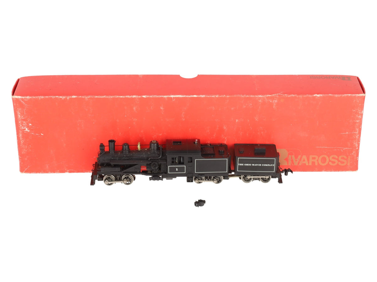 Rivarossi 1569 HO Scale Ohio Match Co. Steam Locomotive and Tender #1 VG/Box