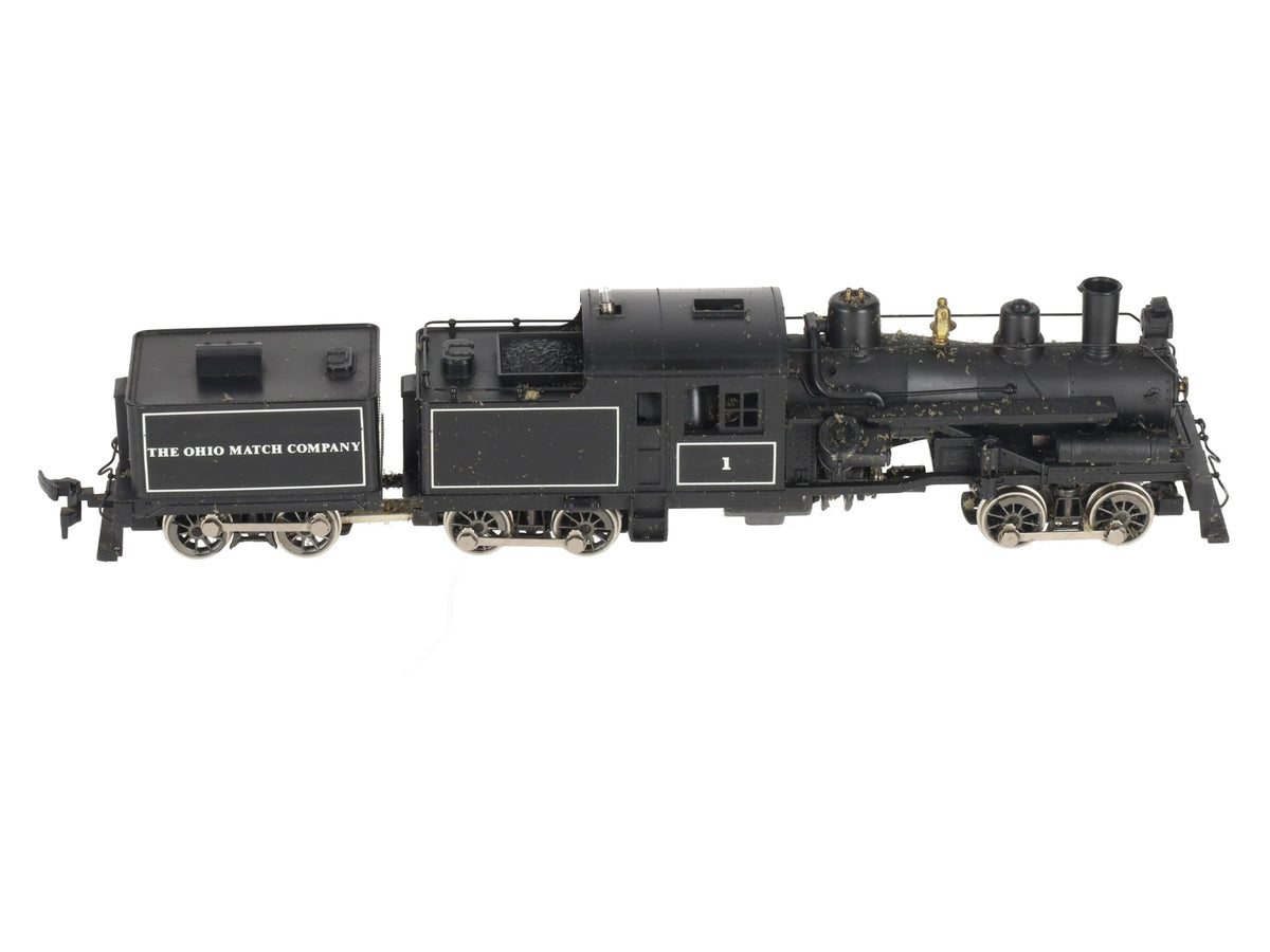 Rivarossi 1569 HO Scale Ohio Match Co. Steam Locomotive and Tender #1 VG/Box