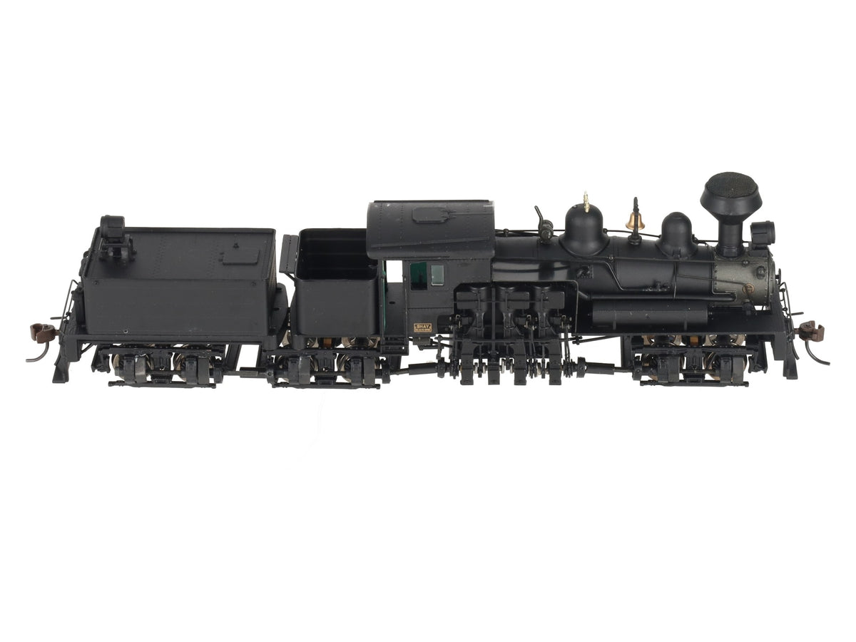 Bachmann 81902 HO Unlettered 80-Ton 3 Truck Shay with Steel Cab EX/Box