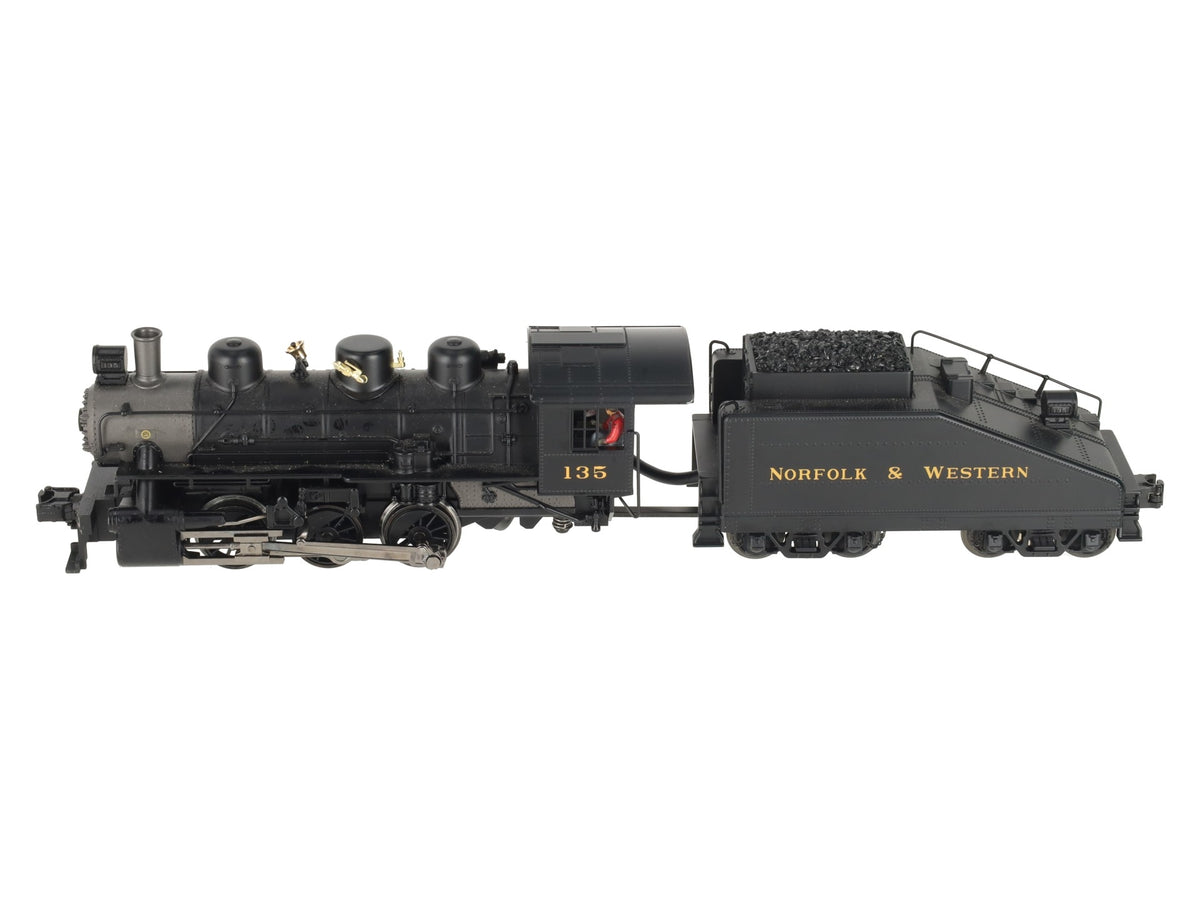 MTH 30-1411-1 O Gauge Norfolk & Western 0-6-0 USRA Steam Switcher w/PS 2.0 #135 EX
