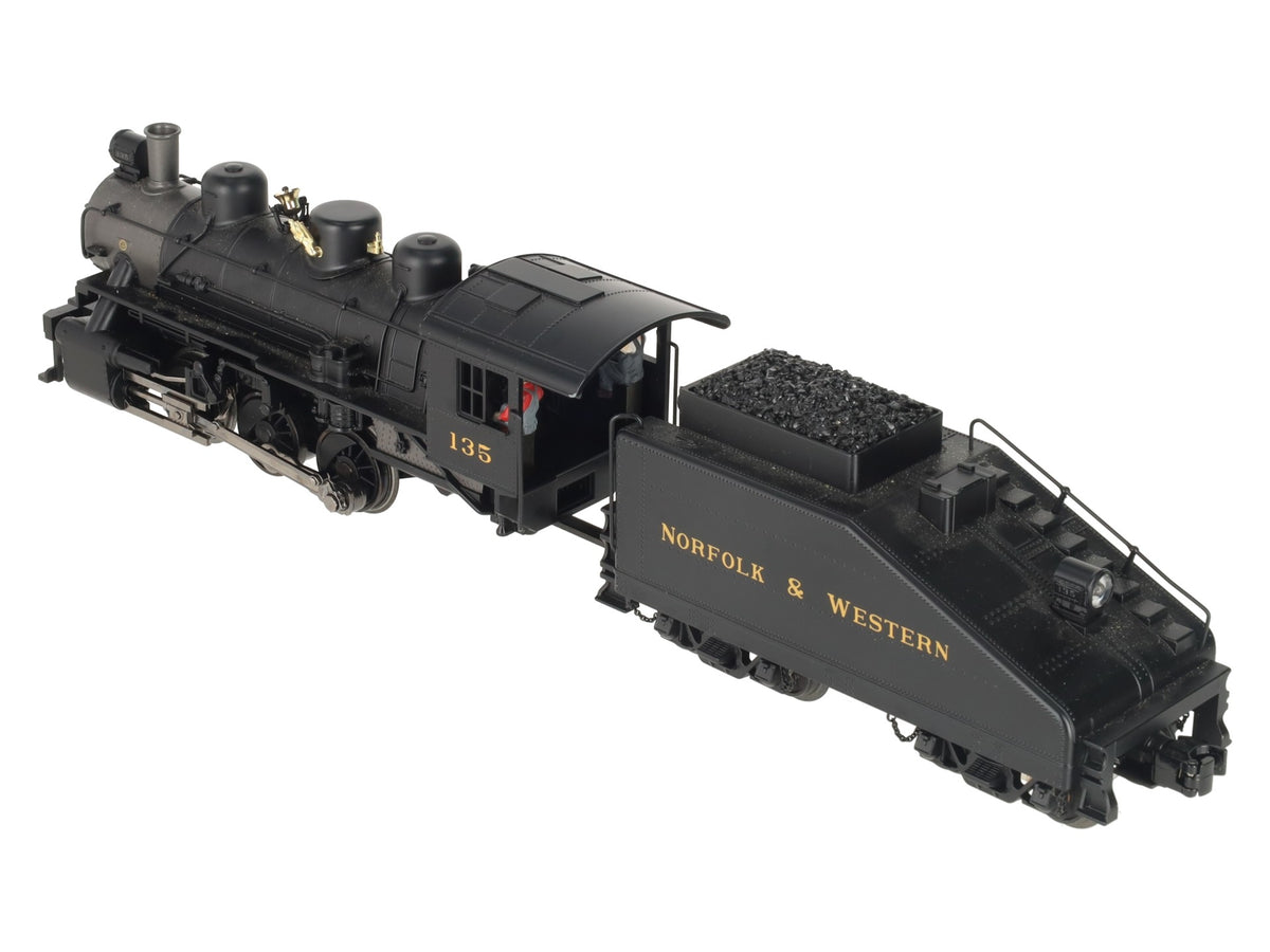 MTH 30-1411-1 O Gauge Norfolk & Western 0-6-0 USRA Steam Switcher w/PS 2.0 #135 EX