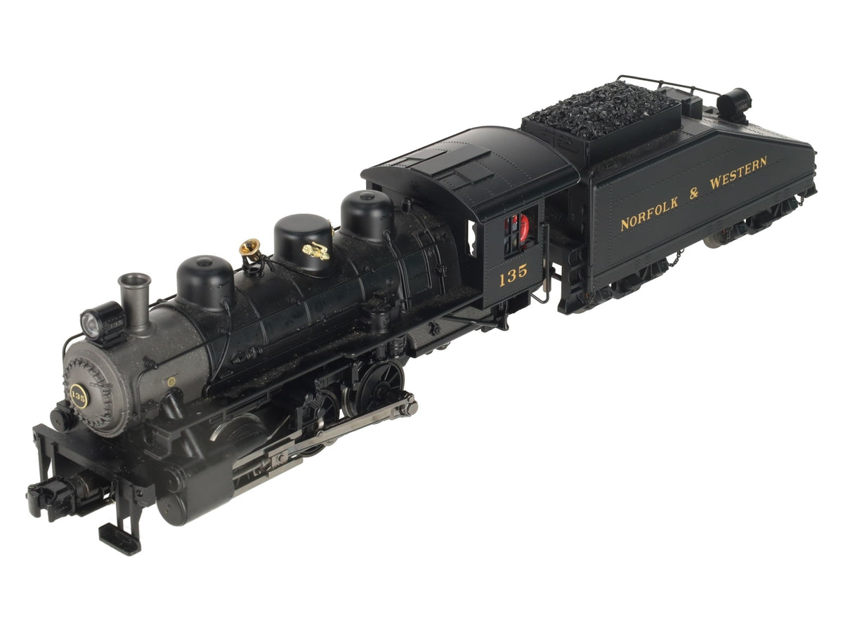MTH 30-1411-1 O Gauge Norfolk & Western 0-6-0 USRA Steam Switcher w/PS 2.0 #135 EX