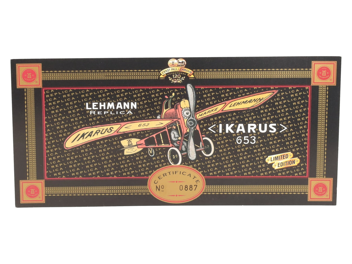 LGb 80653 Lehmann IKARUS Ltd Edition Airplane Replica EX