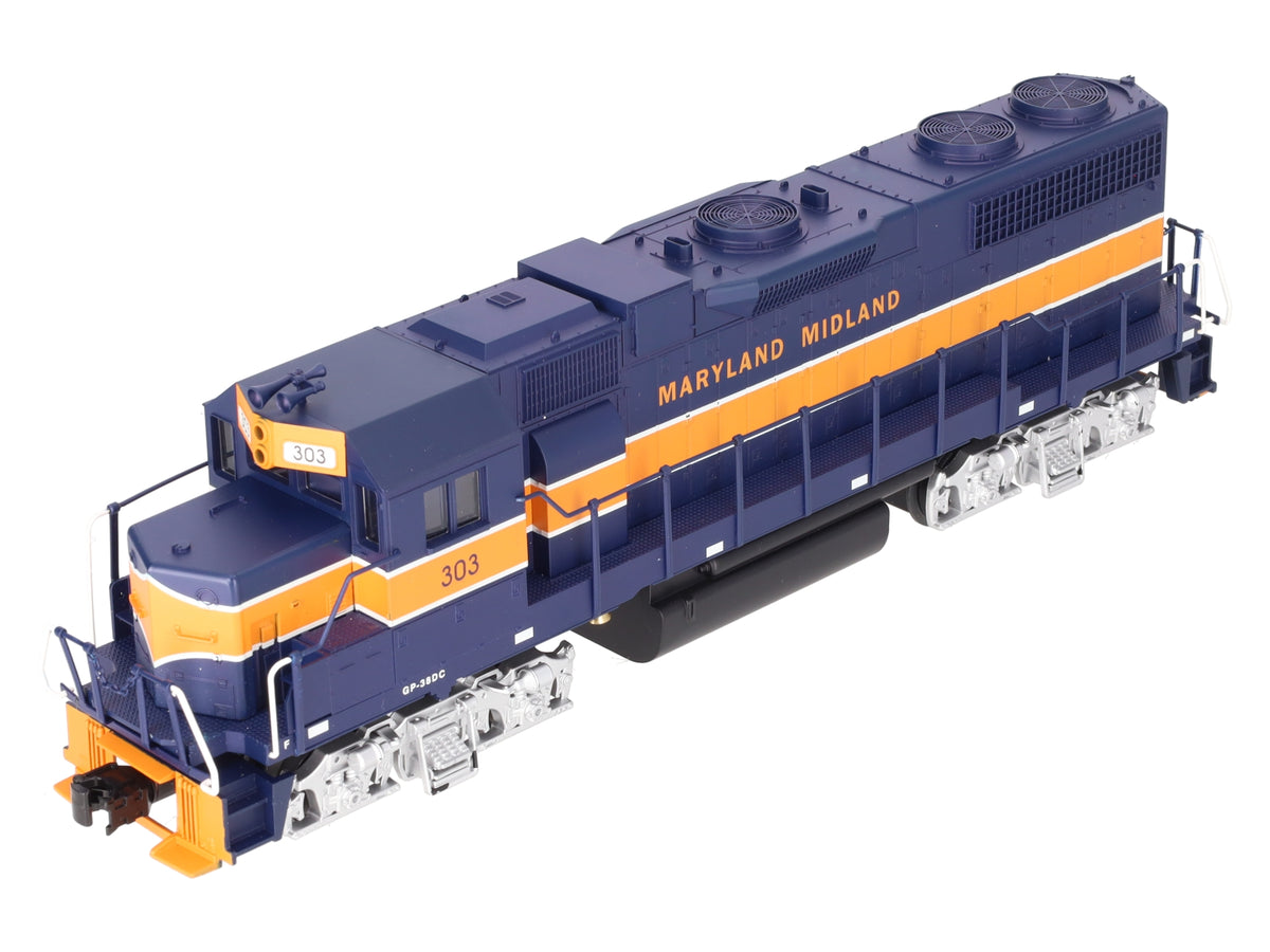 Weaver 7575 O Gauge Maryland Midland Gp38-2 Diesel Locomotive #303 - 3-Rail EX/Box